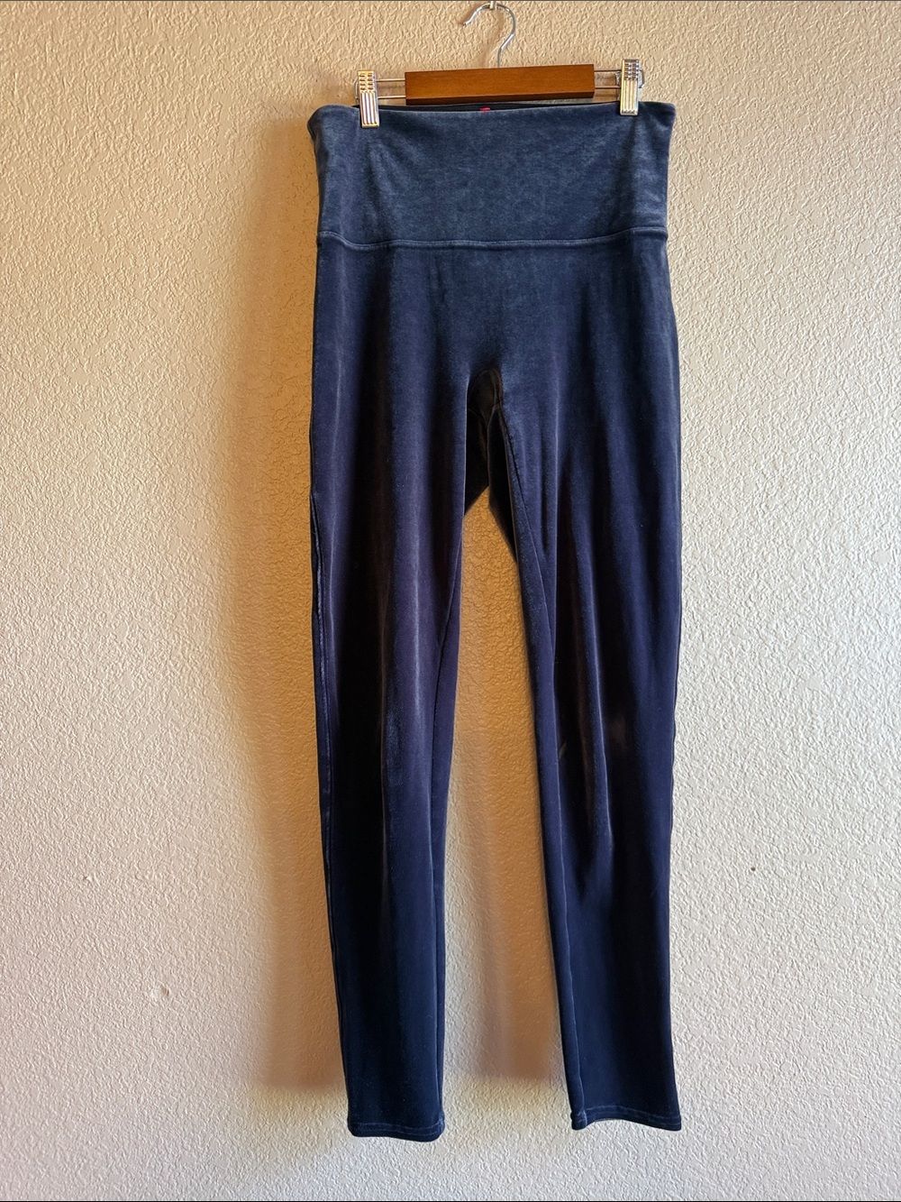 Spanx velvet High-Waist Blue Leggings